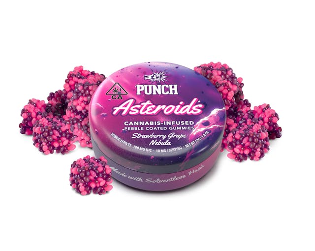 Photograph of product: Strawberry Grape Nebula Asteroids | 100mg Gummies - 