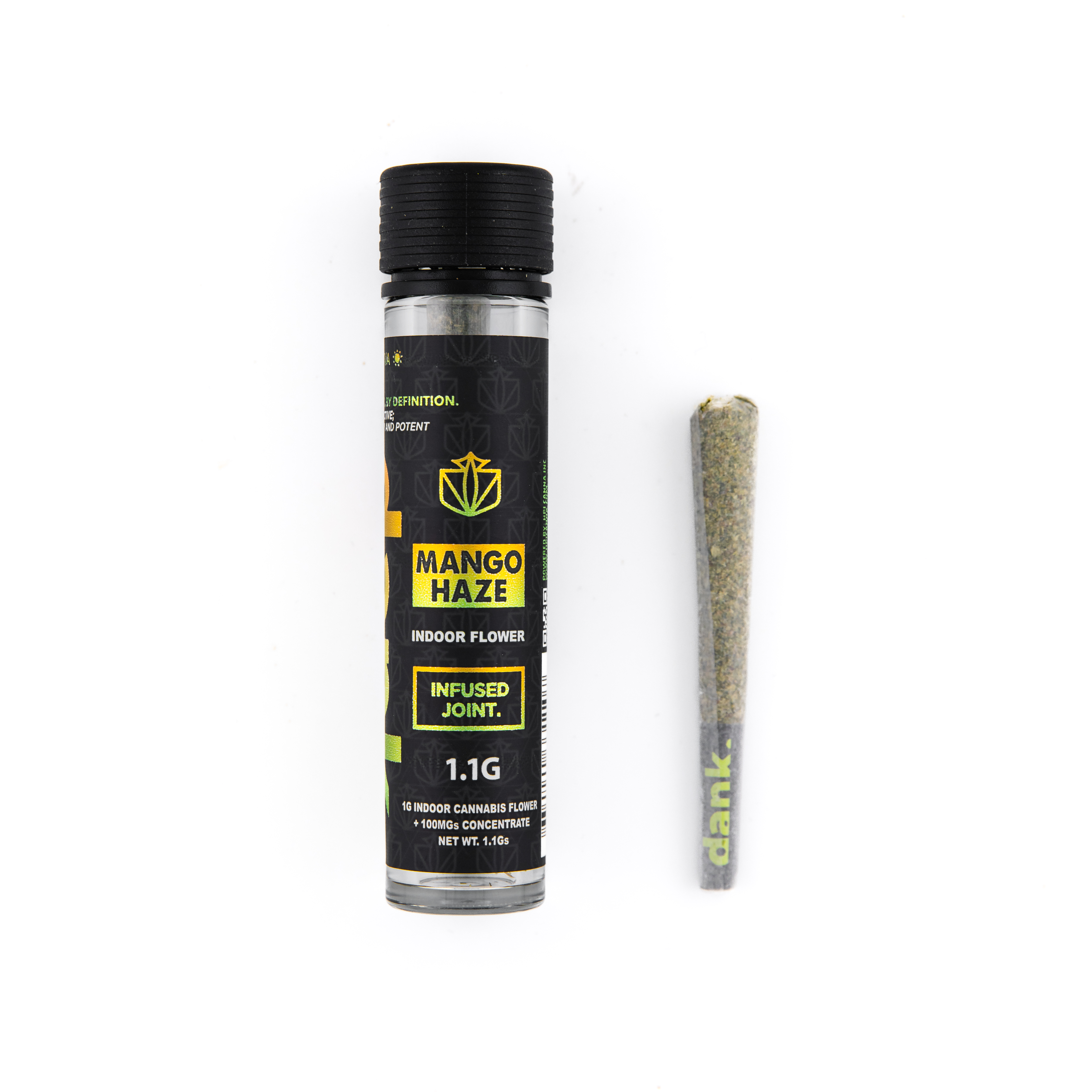 Photograph of Product: Dank by Definition - Mango Haze - Infused Preroll - 1.1G