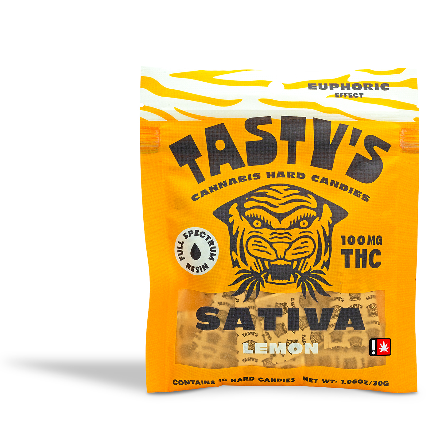Photograph of Product: Tasty's - Lemon Hard Candy 100mg THC - 1.06oz