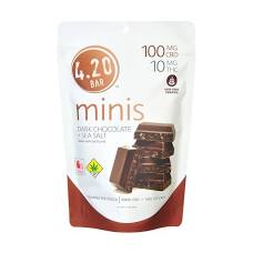 Photograph of product: 420 Mini | Dark Chocolate Sea Salt | DOH | 10pk | 10:1 CBD TH-oui