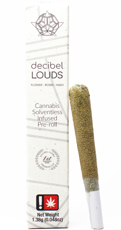 Photograph of product: Decibel Farms - Oui'd Blend Trebles - 2pk Infused Preroll