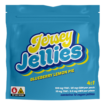 Photograph of product: Nighttime Cured Resin Gummies Blueberry Lemon Pie 4:1 (Ten 10mg TH-oui / 2.5mg CBN)
