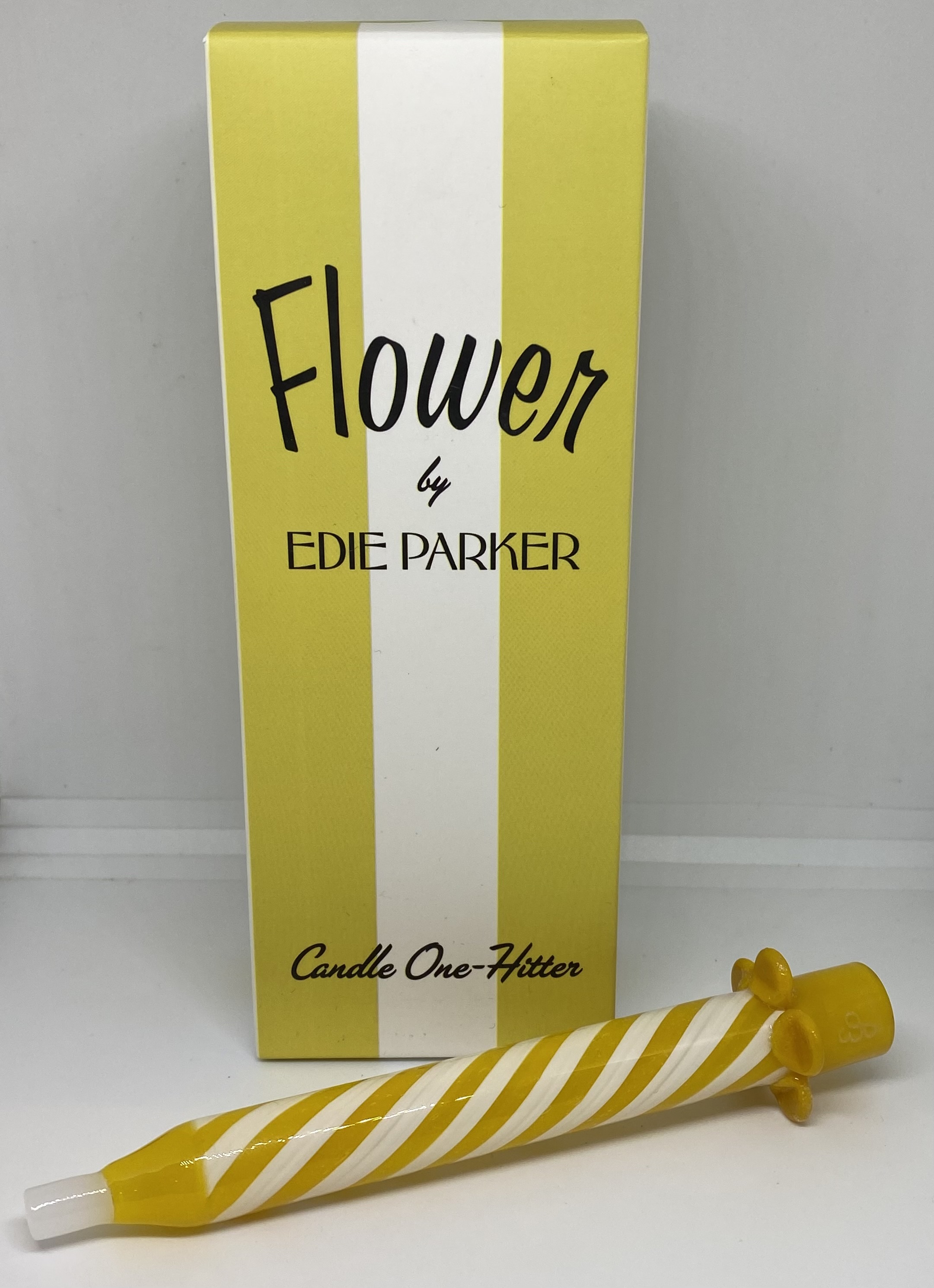 Photograph of product: "Butter Yellow" Candle One Hitter || Edie Parker