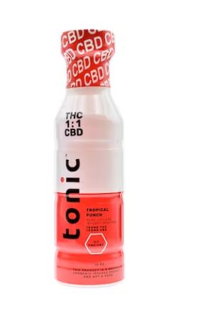 Photograph of Product: Tropical Punch 1:1 | 100MG THC:100MG CBD Beverage