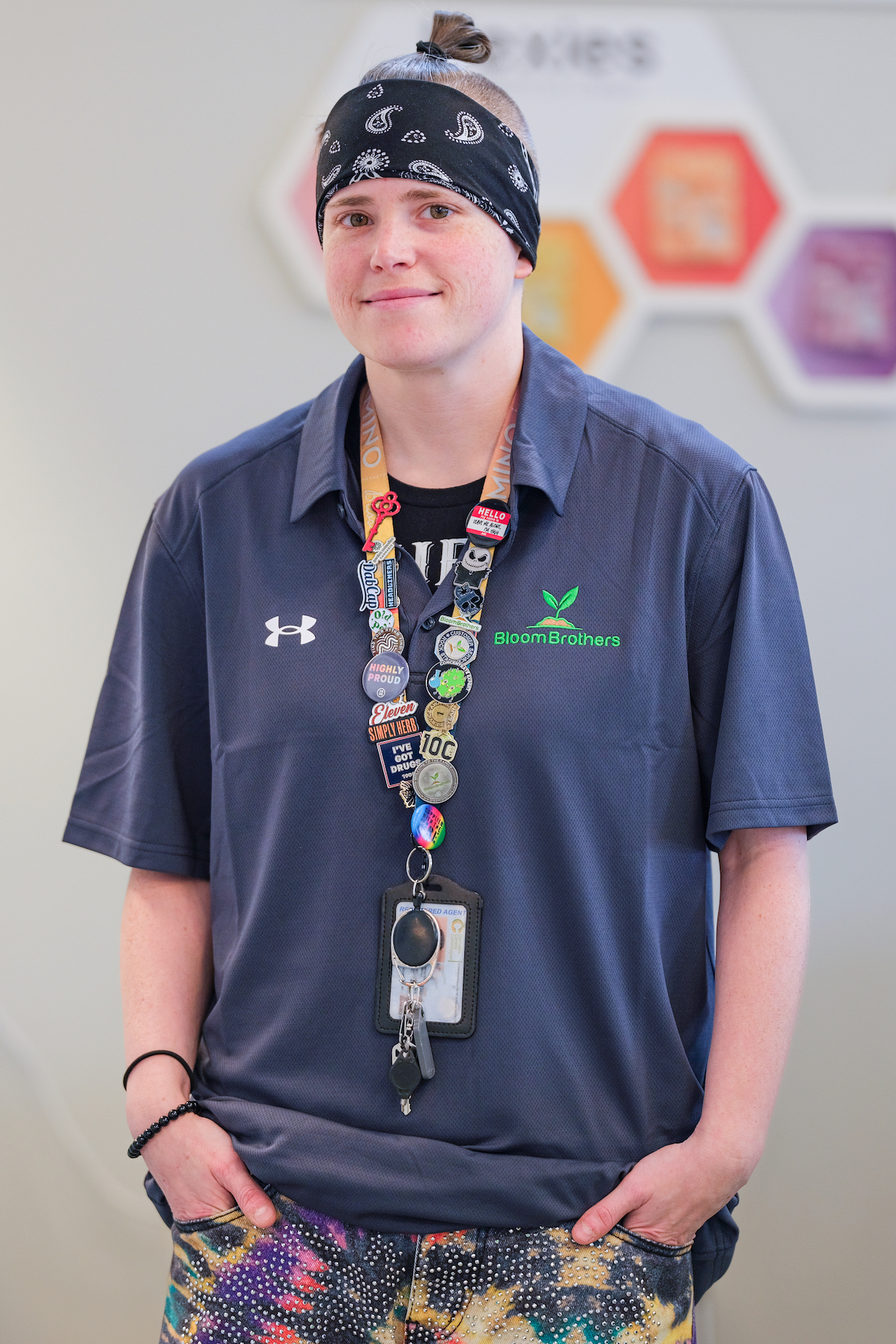 Photograph of product: Grey Bloom Brothers Polo - XS