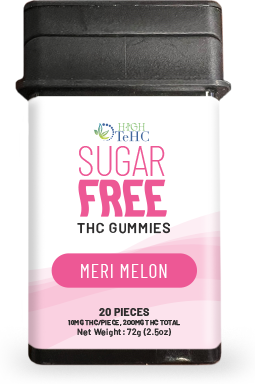 Photograph of product: High TeHC - Meri Melon Sugar Free Fast Acting Gummies 200mg