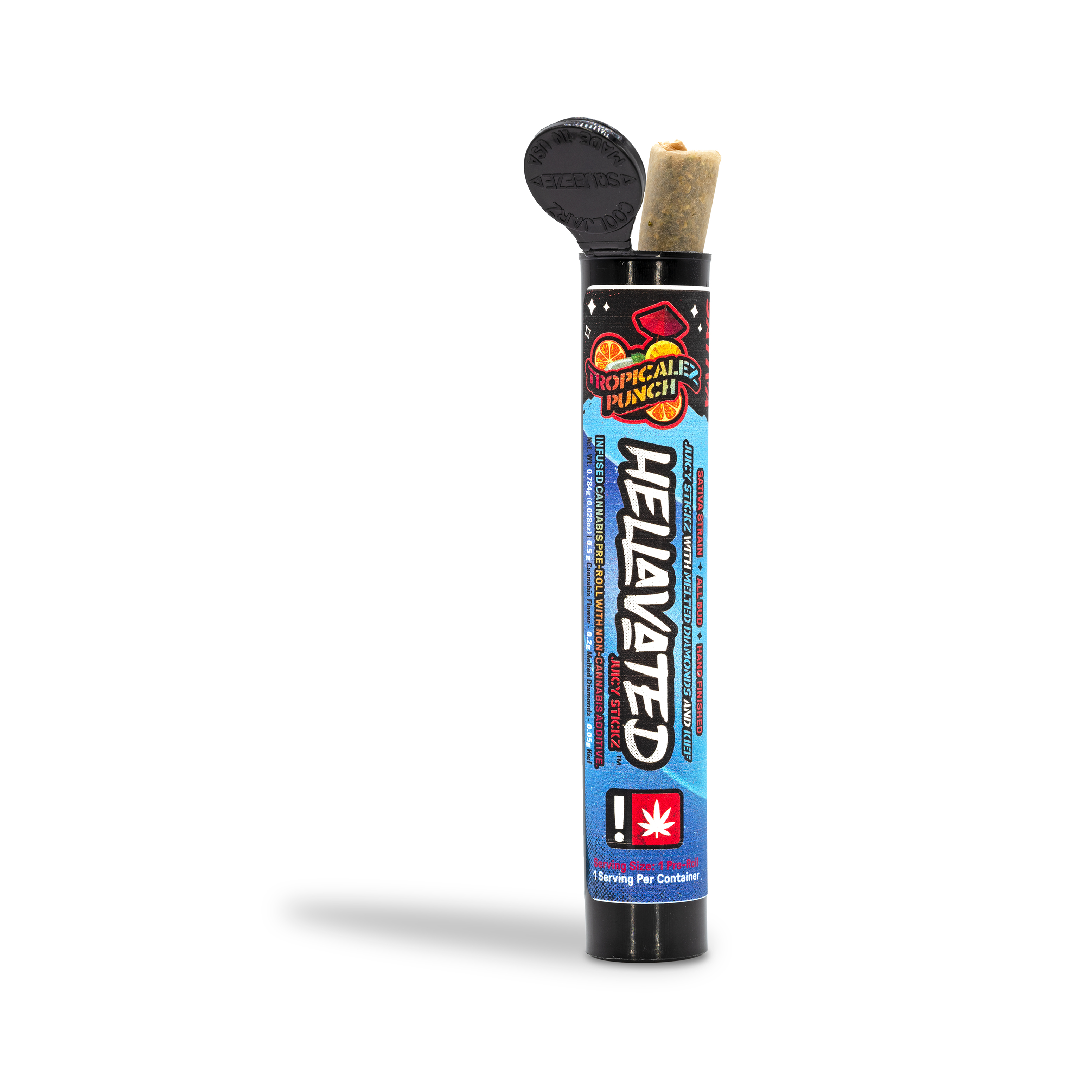 Photograph of product: Hellavated - Tropicalez Punch Infused Preroll