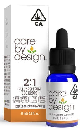 Photograph of product: Care By Design - Care By Design CBD Drops - 2:1 (15ml)