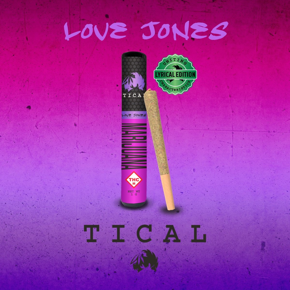 Photograph of product: TICAL Love Jones Preroll (1g)