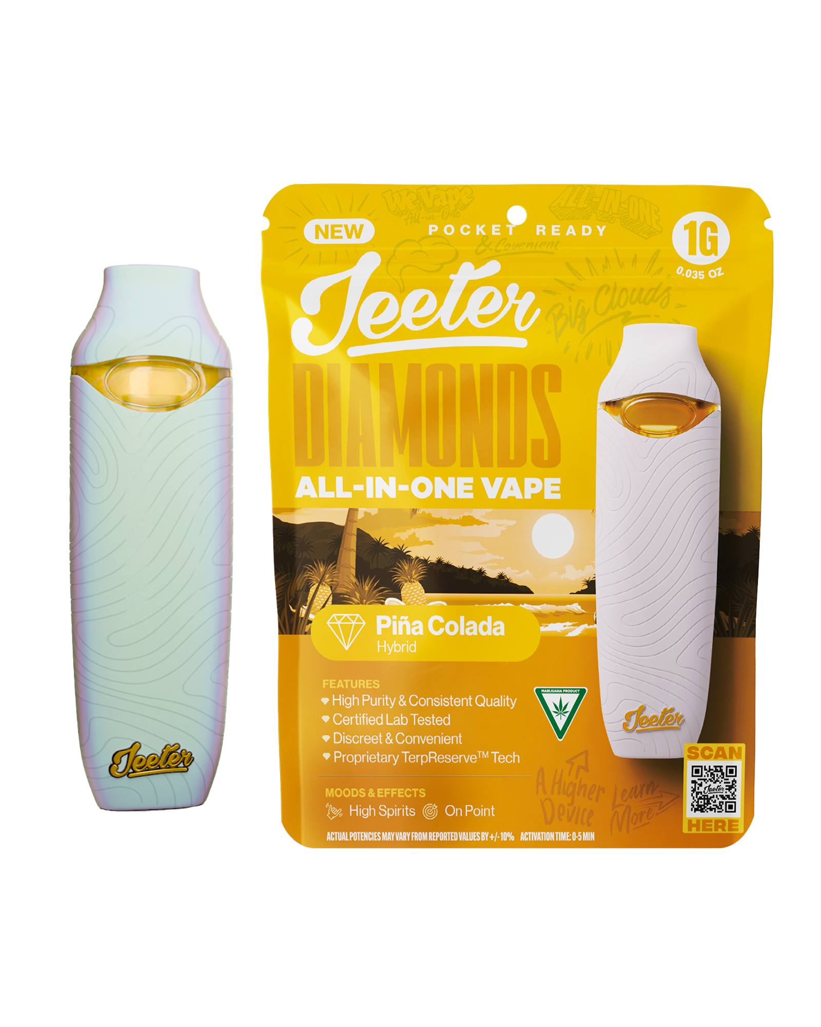 Photograph of product: Pina Colada Disposable Cart 1g