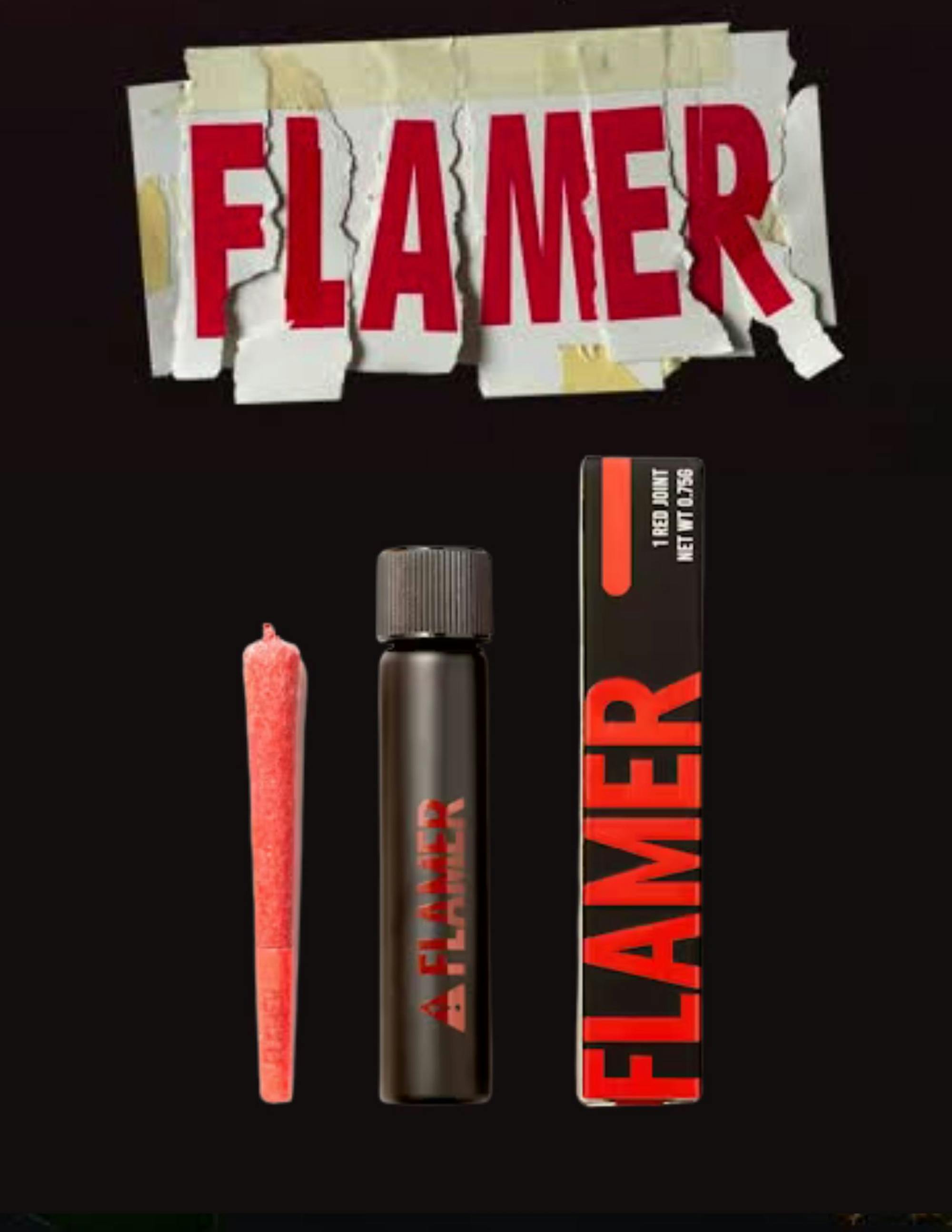 Photograph of product: Flamer .75g Pre-roll- Silly Goofy