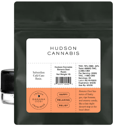 Photograph of product: Cold Cure Rosin Banana Dosi - Concentrate (1.0g)