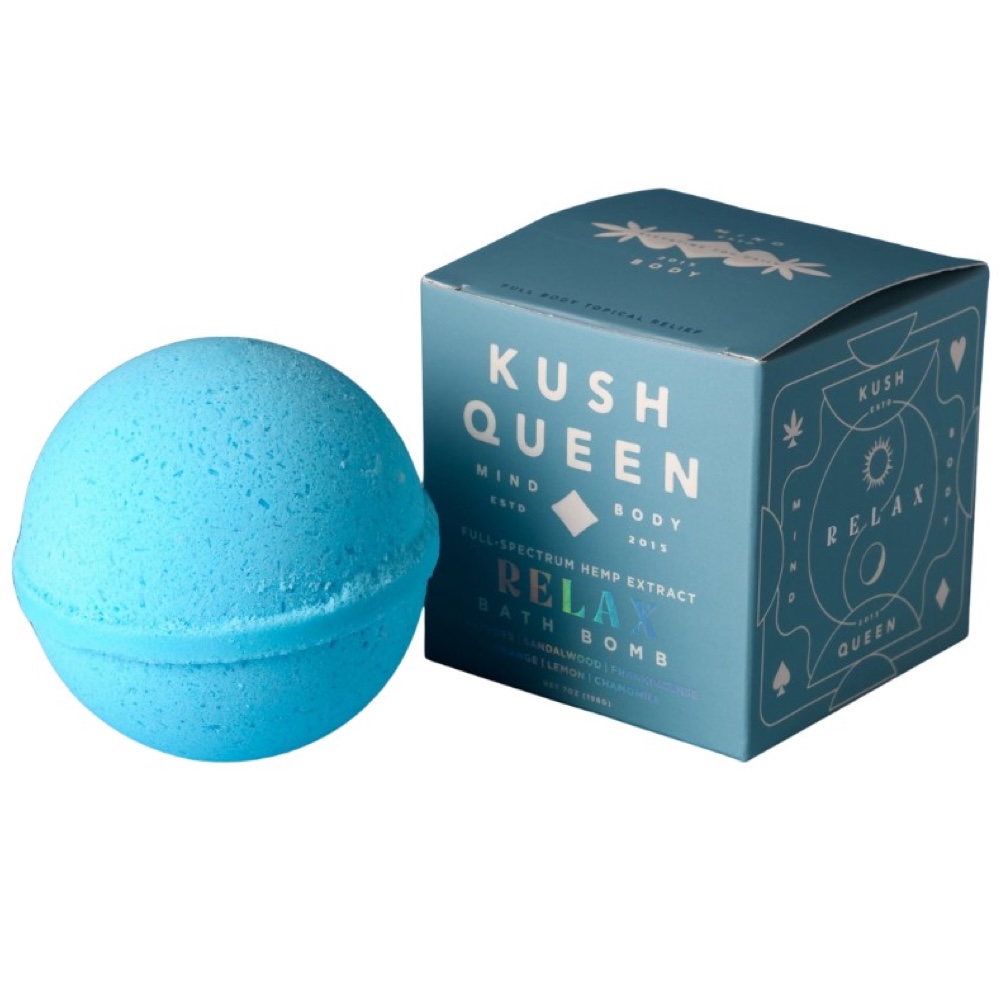 Photograph of product: Bath Bomb | Kush Queen | Relax Bath Bomb [1:1 TH-oui/CBD]