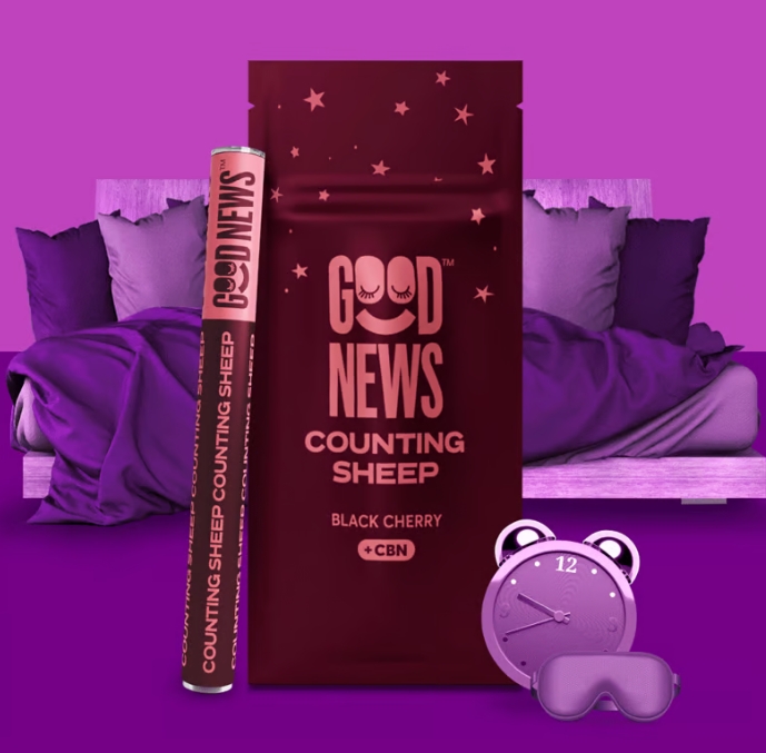 Photograph of product: Disposable Pen | Good News | Counting Sheep [Black Cherry] [Distillate]