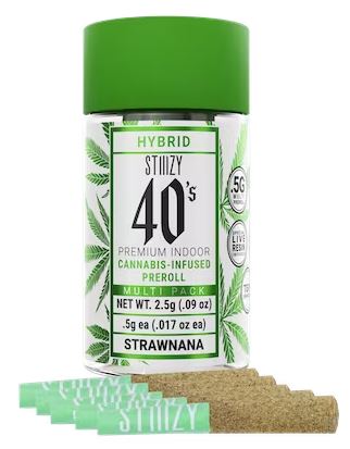 Photograph of product: 40's Strawnana Infused Preroll (1pk)