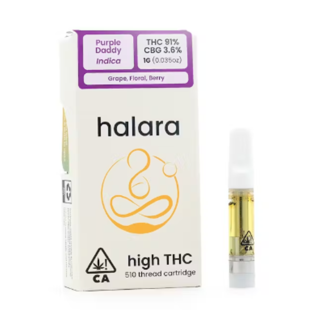 Photograph of Product: Halara - Purple Daddy - Cart 1G Dist CBN