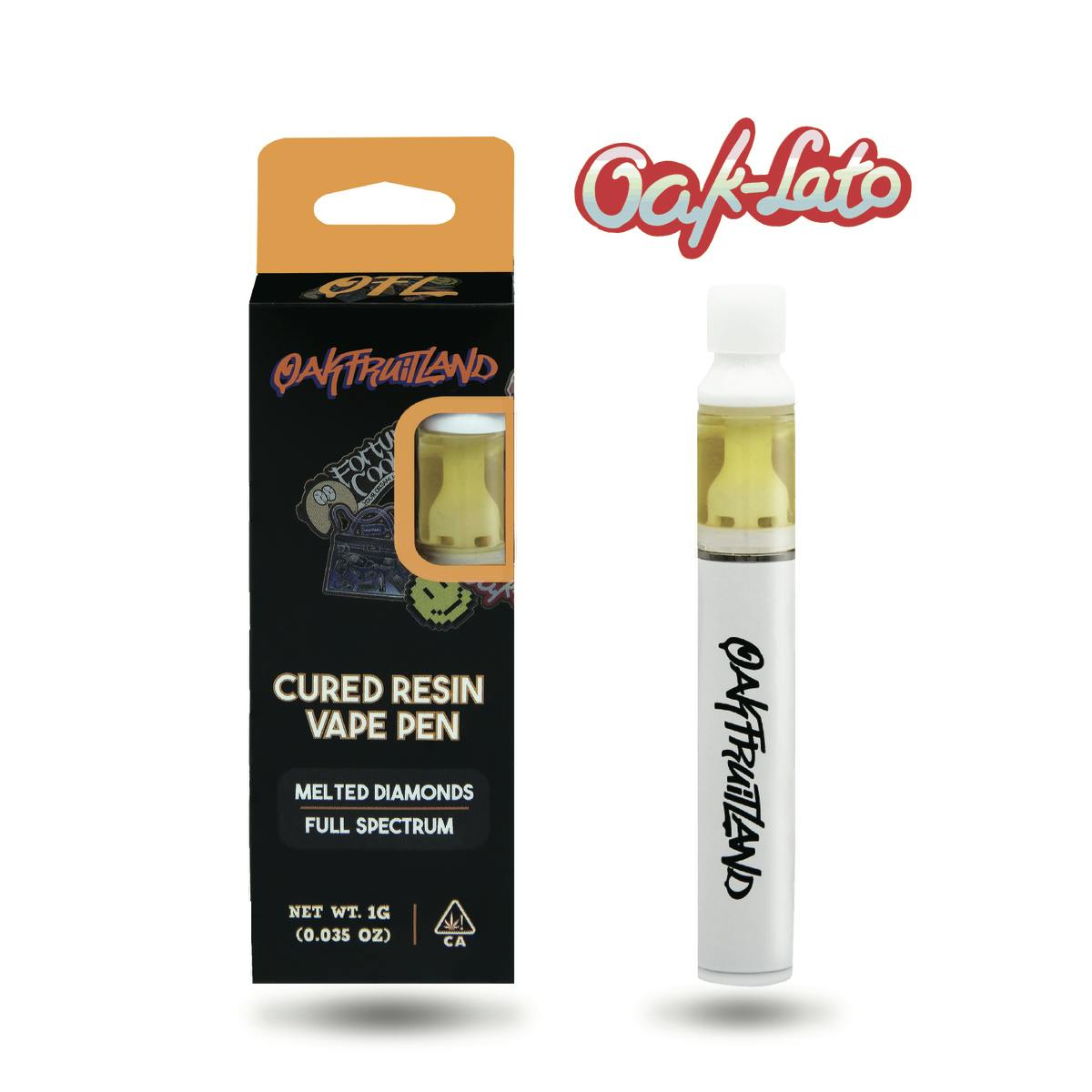 Photograph of product: Oak-Lato 1g Cured Resin All In One Vape - Oakfruitland