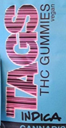 Photograph of product: BLACKBERRY PUNCH 100MG 10 PACK GUMMIES