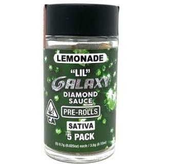 Photograph of product: Lemonade | Diamond Sauce Lil 5pk Prerolls