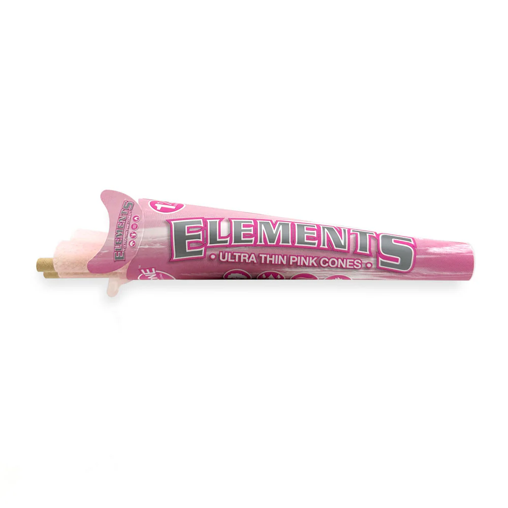 Photograph of product: Elements | Pink Pre-Rolled Cones | 1 1/4th