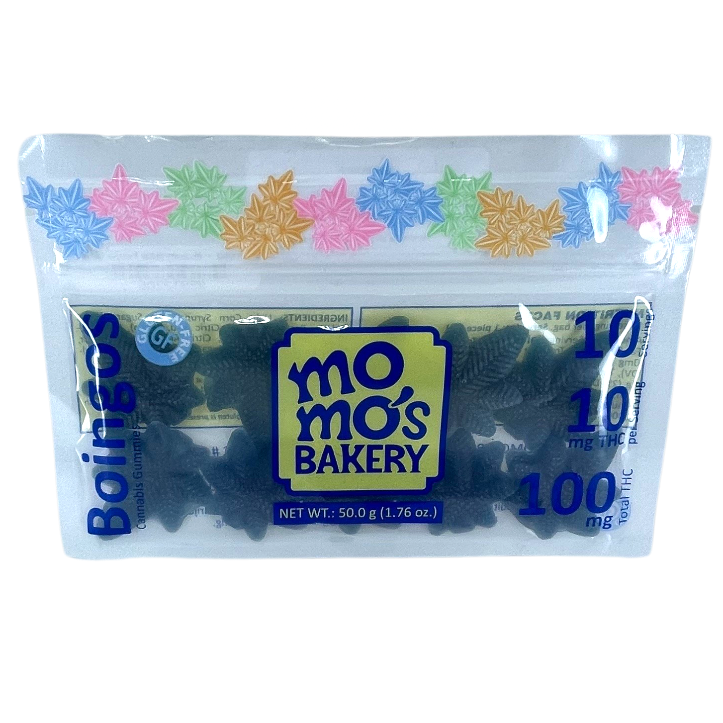 Photograph of product: Oui'd Blueberry Boingos 10-Pack 100mg