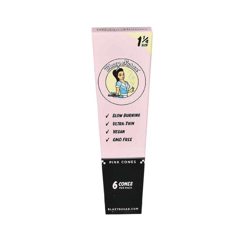 Photograph of product: Blazy Susan - Pink Paper Cones 6pk 1-1/4