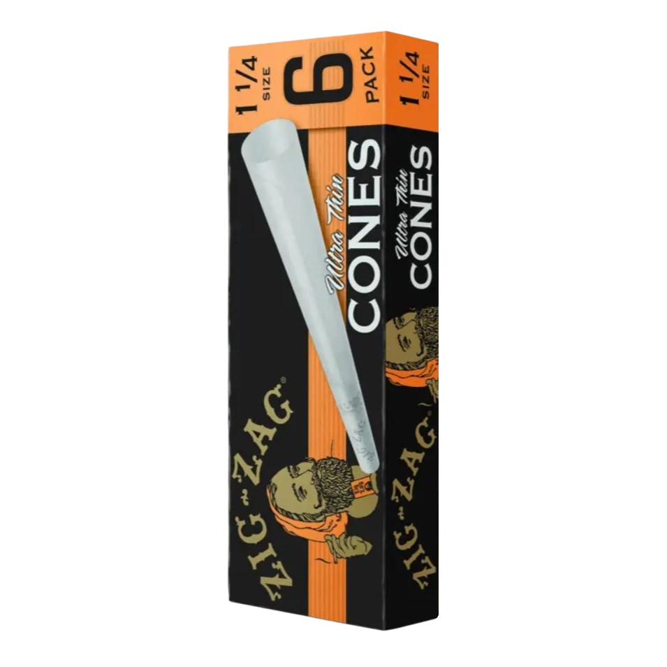 Photograph of product: Zig Zag Ultra Thin Cones | 1 1/4 | 6pk