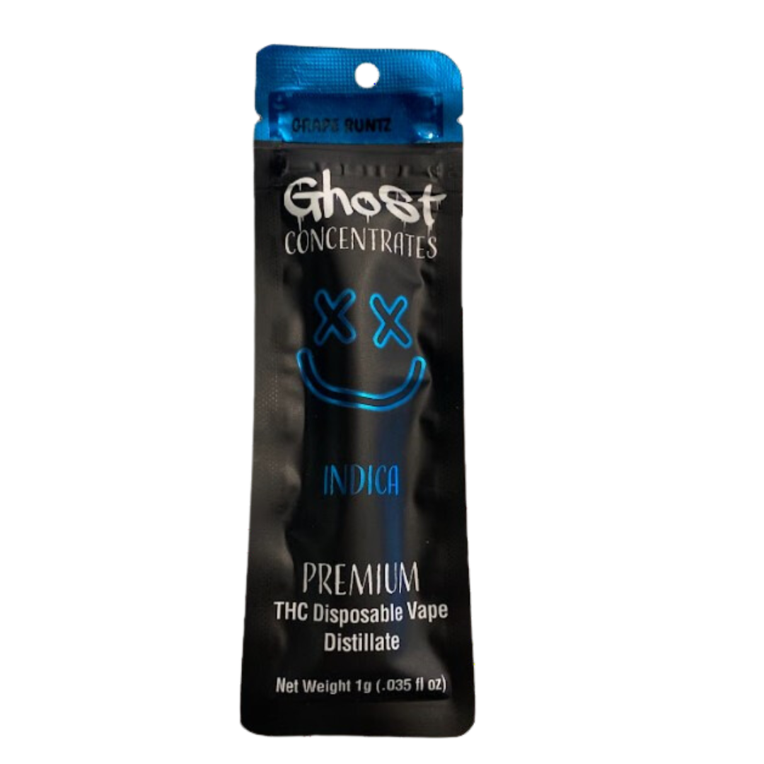 Photograph of product: GHOST - GRAPE RUNTZ  - DISPOSABLE VAPE - 1 g