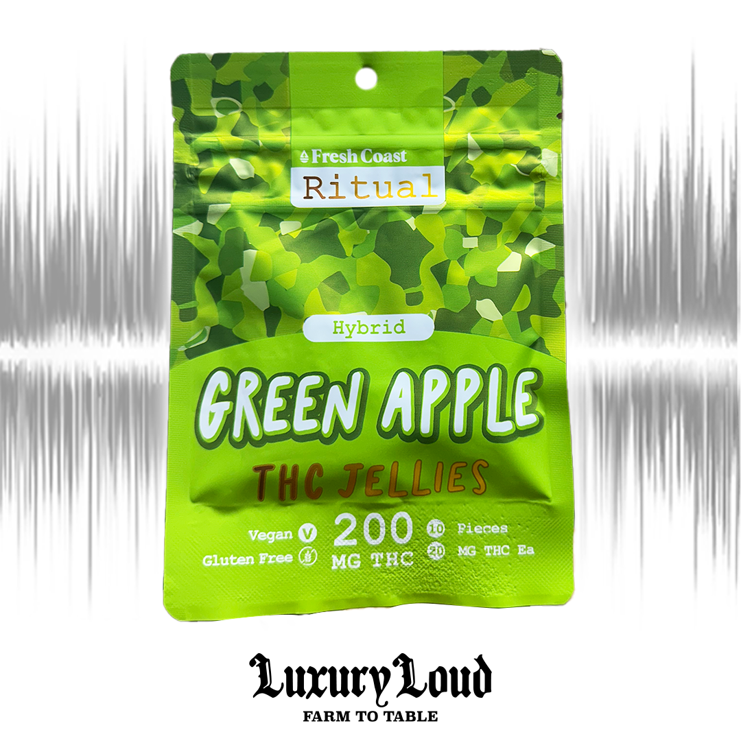 Photograph of product: Jellies GREEN APPLE