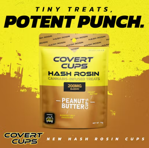 Photograph of product: Covert Cups - au chocolat Rosin 200mg - Peanut Butter