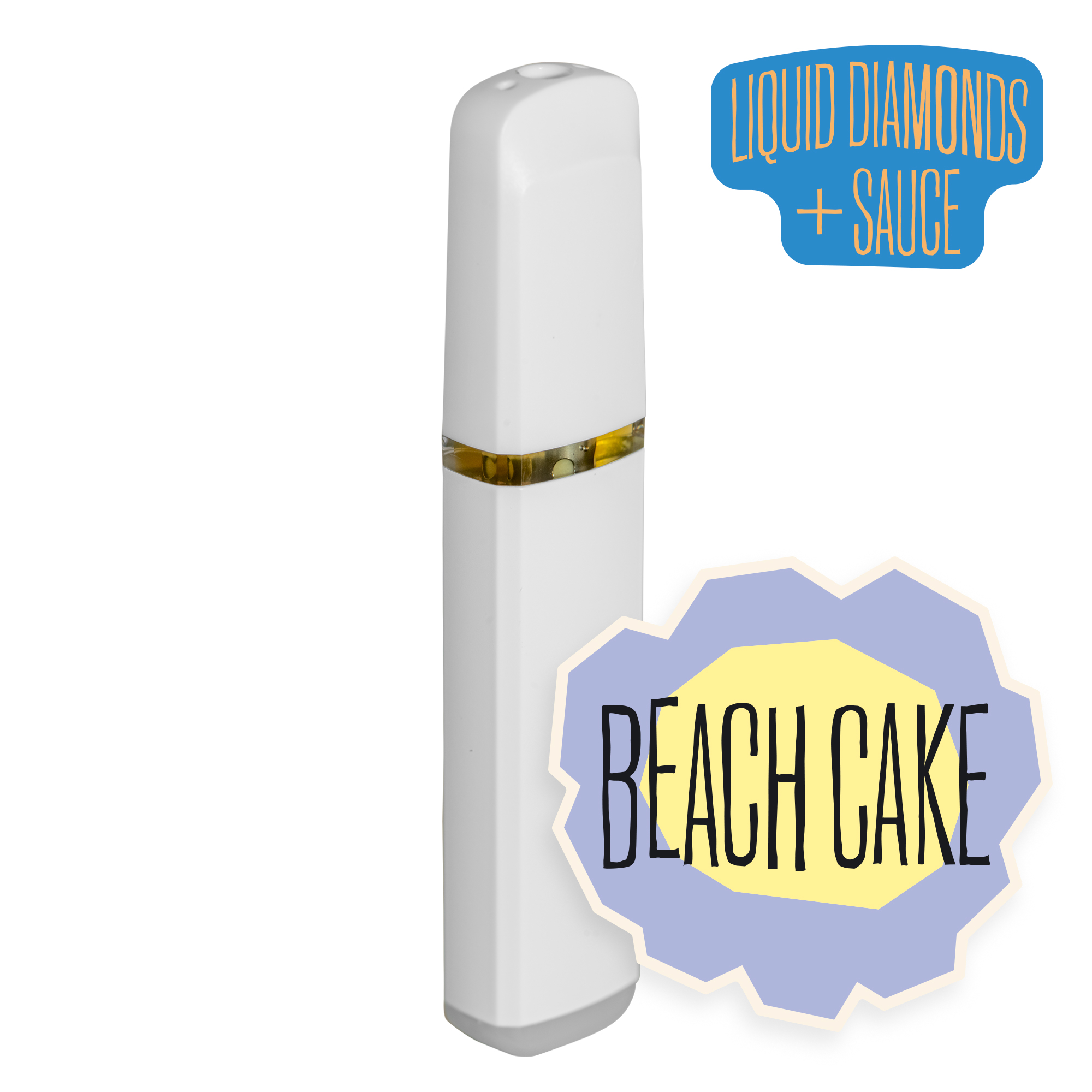 Photograph of product: Beach Cake Liquid Diamonds & Sauce Disposable Vape | 1g