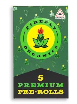 Photograph of product: Firefly - Double Black Diamond .5g Pre-roll 5-Pack