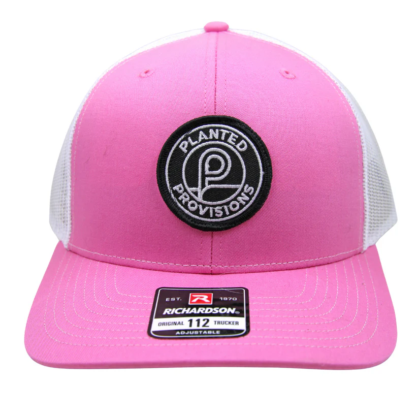 Photograph of product: Pink Cap | White Mesh