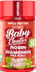 Photograph of product: Baby Jeeter - Apple Fritter - 5 x .5g Rosin Infused Prerolls