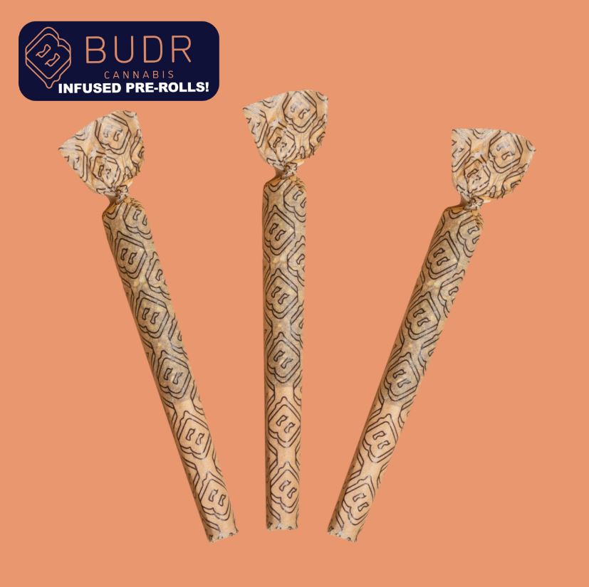 Photograph of product: Purple Jelly Dough Sticks of BUDR Pre Roll 3 Pack T41.43 1.8g (4-04979)