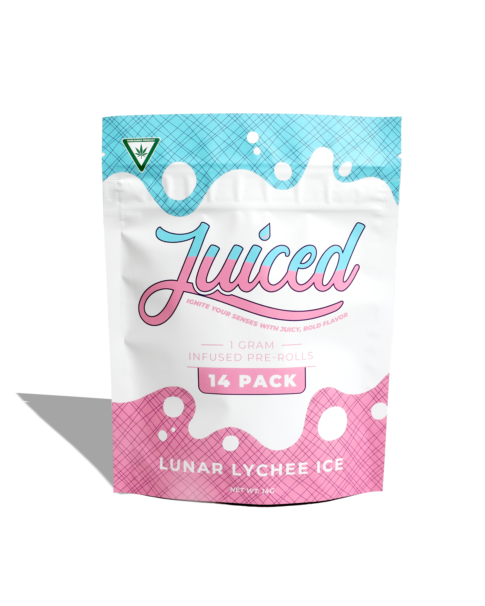 Photograph of Product: Lunar Lychee Ice Infused Preroll 14-pack