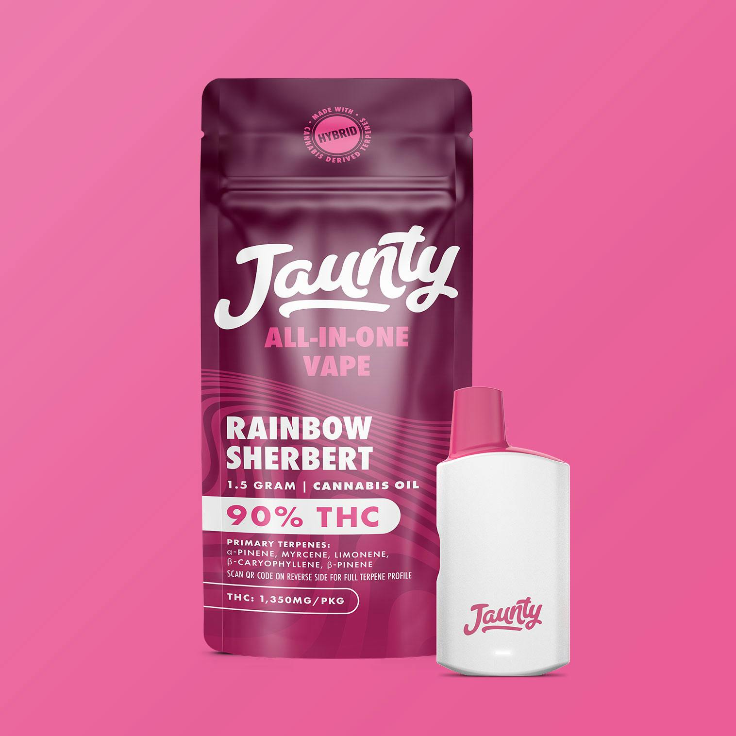 Photograph of product: Jaunty - Rainbow Sherbet Disposable