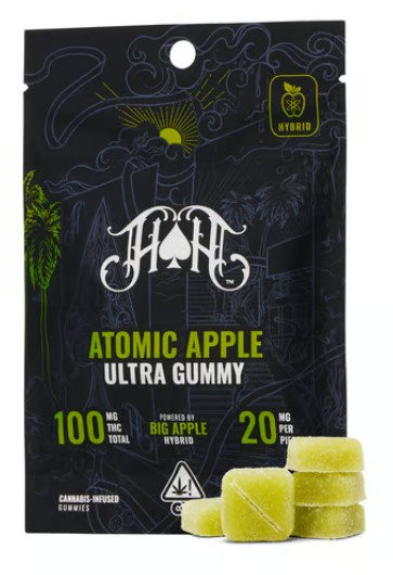 Photograph of product: HH | Atomic Apple | Big Apple | Gummies | 5ct