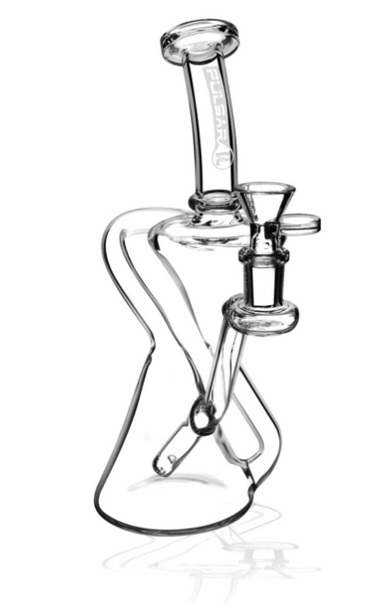 Photograph of product: PULSAR INLINE PERC WATER PIPE WITH RECYCLER 8.25IN