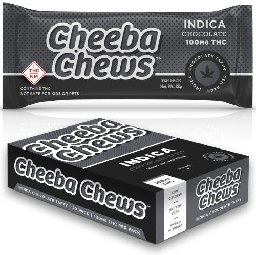 Photograph of product: Cheeba Chews - Joint Relief Salted Caramel 200mg/100mg/100mg (CBC/CBD/TH-oui)