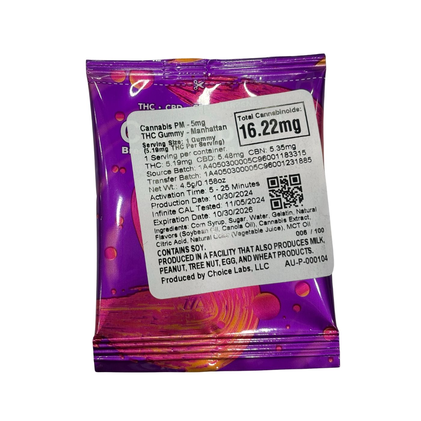 Photograph of product: Choice - Oui'dPM Manhattan 5mg