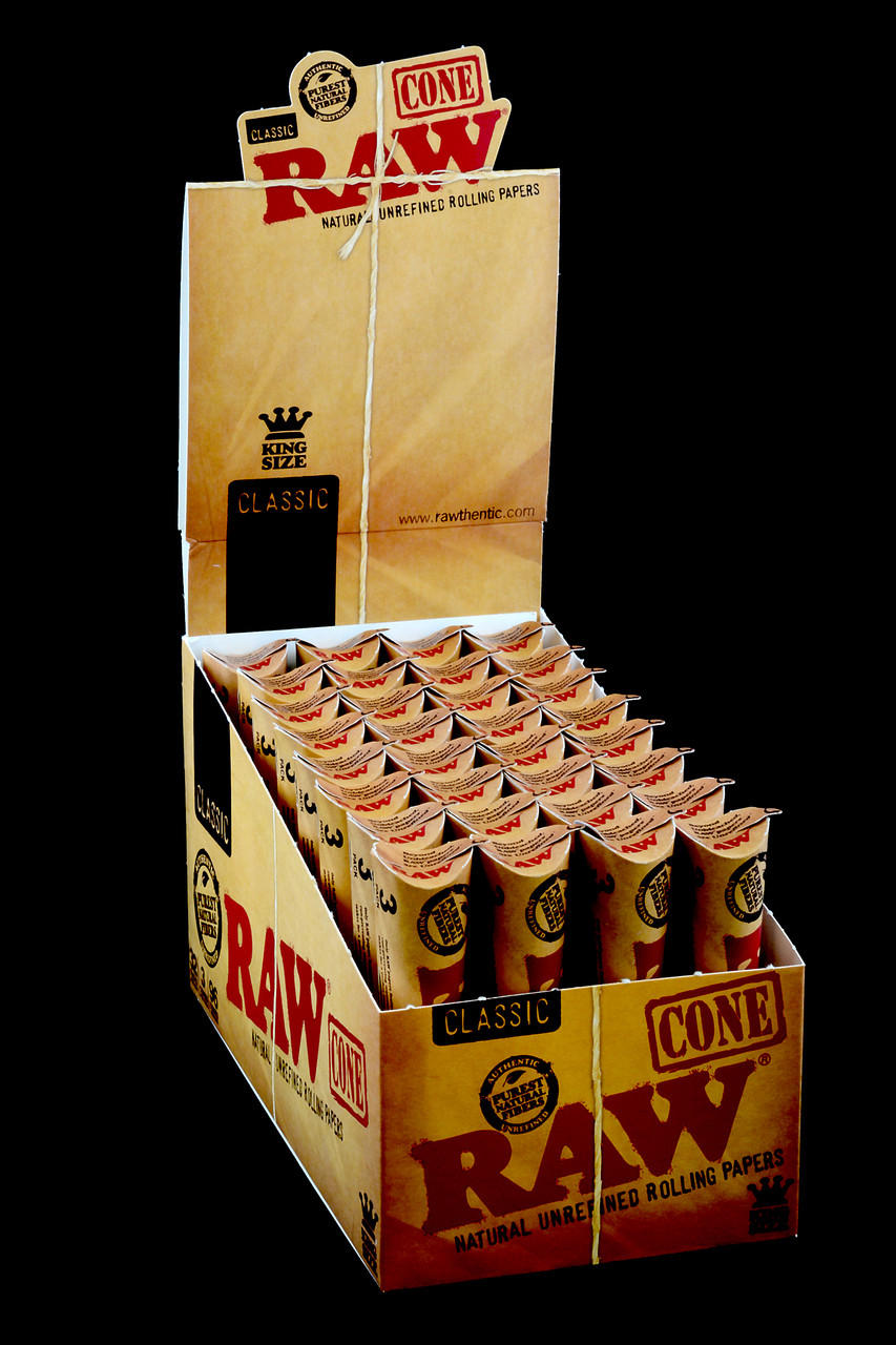 Photograph of product: Raw Rolling Paper Cones King Size 3pk