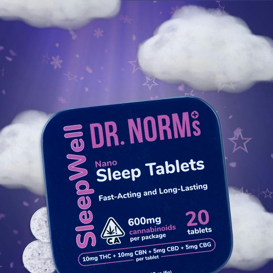 Photograph of product: Dr. Norms - SleepWell - Nano Sleep Tablets