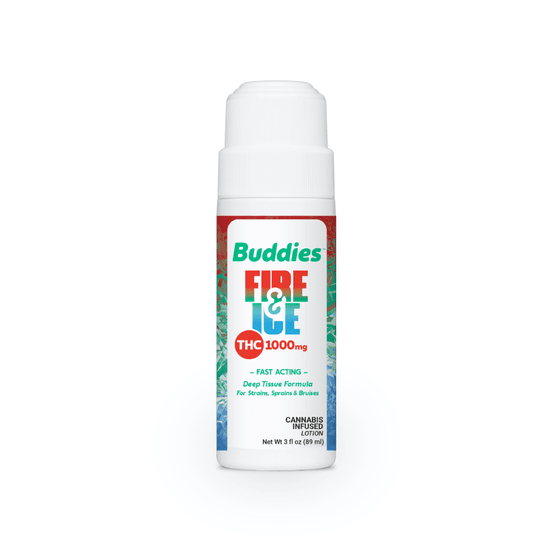 Photograph of product: Buddies Topical Fire and Ice Roll On TH-oui 1000mg - 