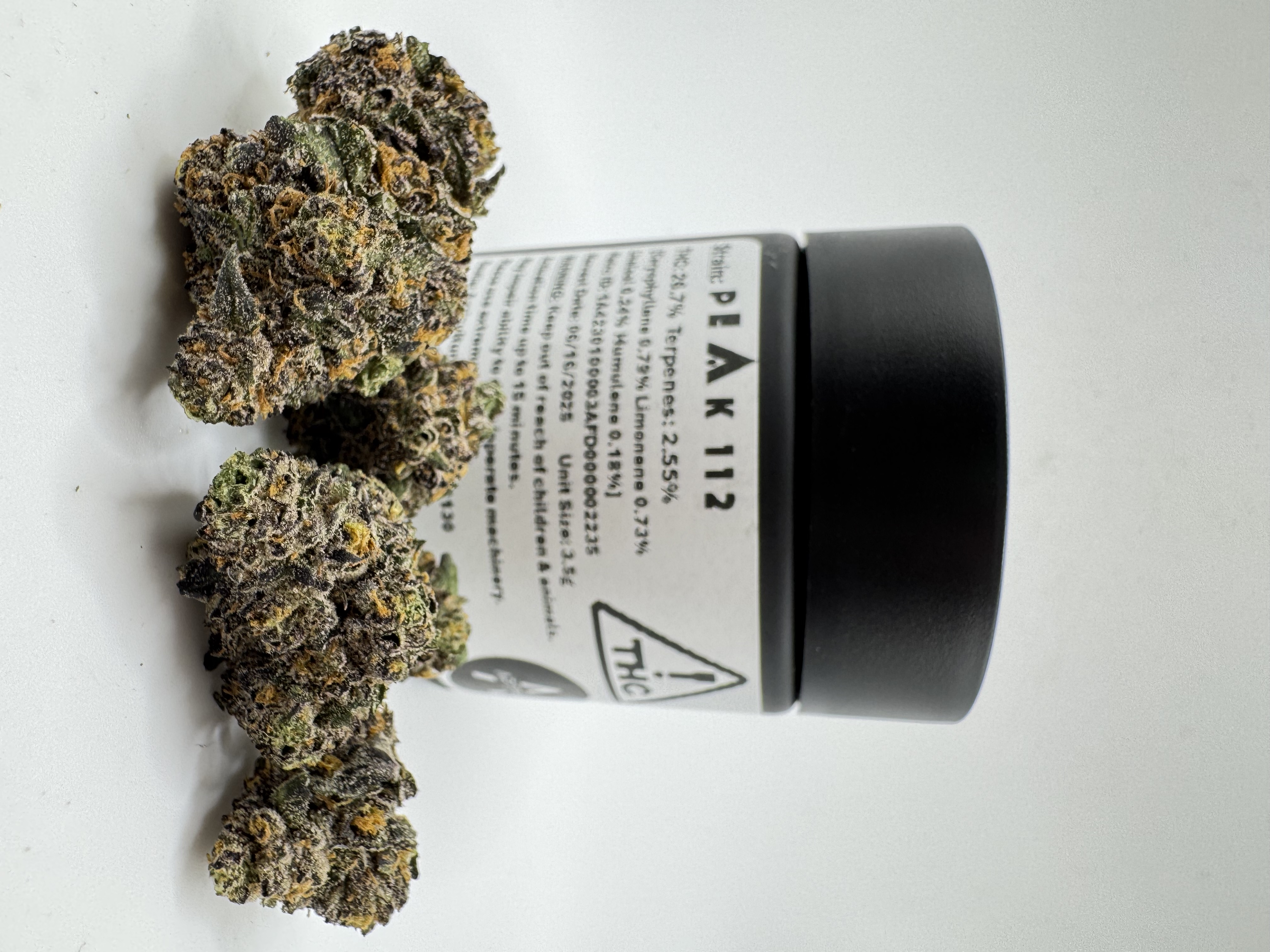 Photograph of product: Peak 112 Flower - 3.5g