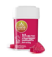 Photograph of product: Strawberry Margarita | 1:1 THC:CBD | 100mg (10pk)