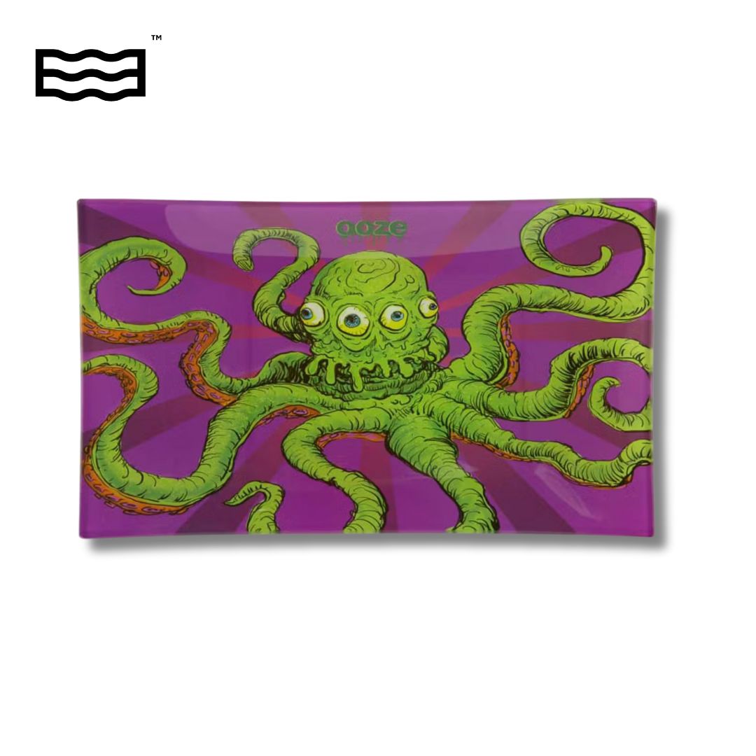 Photograph of product: Ooze Rolling Tray Shatter Resistant Glass- Sir Inks a lot -Medium