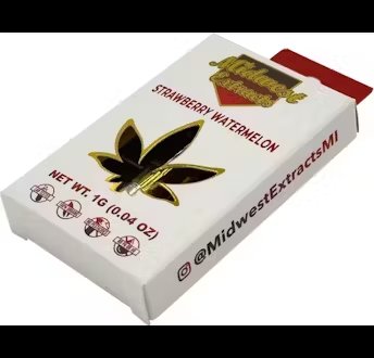 Photograph of product: VP - 1g Raspberry Lemon Oui'd Vape Cartridge - Midwest Extracts