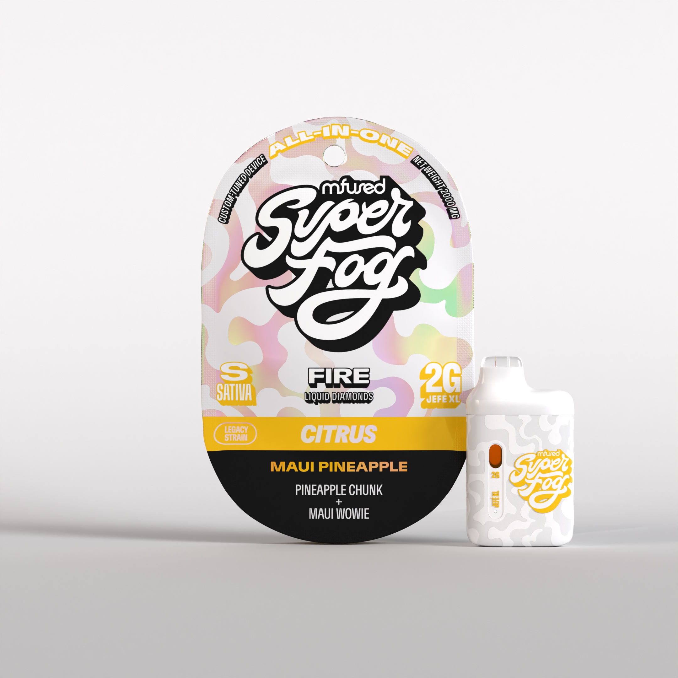 Photograph of Product: MFused | Maui Pineapple | Fire Jefe | Vape 2pk