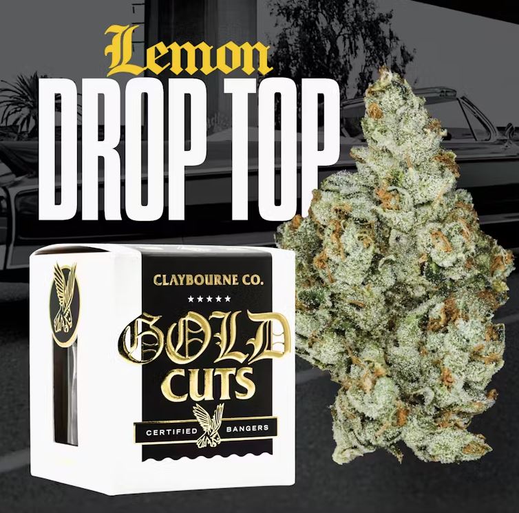Photograph of product: Claybourne Gold Cuts 3.5g Lemon Drop Top